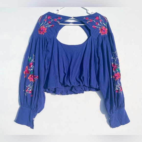 13. Free People Lita Embroidered Top | Size XS - Picture 5 of 16
